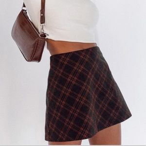 Princess Polly Fike Plaid Mini Skirt